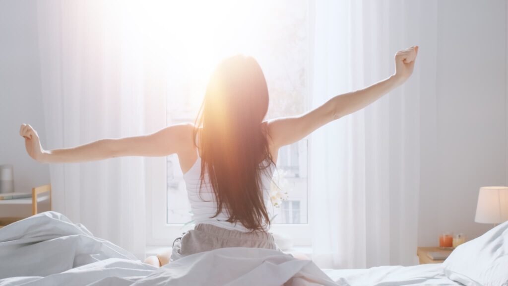 歯周病予防のために生活習慣を見直した女性